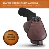 Leather OWB Paddle Holster For 5/6 Shot Revolvers 3" Barrel