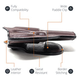 Leather OWB Paddle Holster For 5/6 Shot Revolvers 3" Barrel