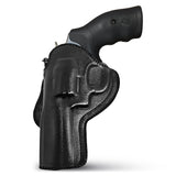 Leather OWB Paddle Holster For 5/6 Shot Revolvers 4" Barrel