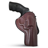 Leather OWB Paddle Holster For 5/6 Shot Revolvers 4" Barrel