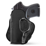 Leather OWB Paddle Holster For Small 380's Pistol, Ruger LCP