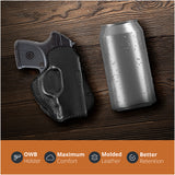 Leather OWB Paddle Holster For Small 380's Pistol, Ruger LCP