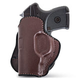 Leather OWB Paddle Holster For Small 380's Pistol, Ruger LCP