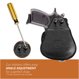 Leather OWB Paddle Holster For Small Guns 1911 3", Colt 1911 3"