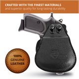 Leather OWB Paddle Holster For Small Guns 1911 3", Colt 1911 3"