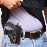 Leather OWB Paddle Holster For Small Guns 1911 3", Colt 1911 3"