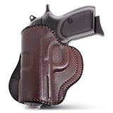 Leather OWB Paddle Holster For Small Guns 1911 3", Colt 1911 3"