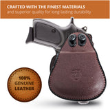 Leather OWB Paddle Holster For Small Guns 1911 3", Colt 1911 3"