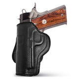 Leather OWB Paddle Holster For Guns 1911 4", Colt 1911 4"
