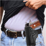 Leather OWB Paddle Holster For Guns 1911 4", Colt 1911 4"