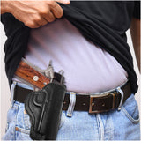 Leather OWB Paddle Holster For Guns 1911 4", Colt 1911 4"