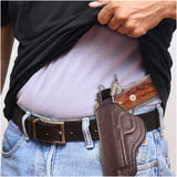 Leather OWB Paddle Holster For Guns 1911 4", Colt 1911 4"