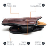 Leather OWB Paddle Holster For Guns 1911 4", Colt 1911 4"
