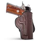 Leather OWB Paddle Holster For Guns 1911 4", Colt 1911 4"
