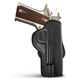 Leather OWB Paddle Holster For Guns 1911 5", Colt 1911 5"