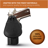 Leather OWB Paddle Holster For Guns 1911 5", Colt 1911 5"