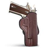 Leather OWB Paddle Holster For Guns 1911 5", Colt 1911 5"