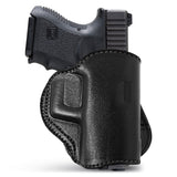Leather OWB Paddle Holster For Glock 26, Walther P22 Nano