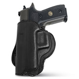 Leather OWB Paddle Holster For S&W M&P Full, Beretta 92FS