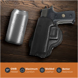 Leather OWB Paddle Holster For S&W M&P Full, Beretta 92FS