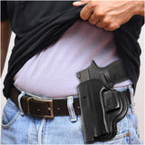 Leather OWB Paddle Holster For Glock 21, Beretta PX4 Storm