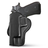Leather OWB Paddle Holster For Beretta 92FS, Glock 34