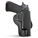 Leather OWB Paddle Holster For Beretta 92FS, Glock 34