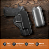 Leather OWB Paddle Holster For Beretta 92FS, Glock 34