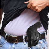 Leather OWB Paddle Holster For Revolvers 38 J Frame, Ruger LCR