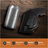 Leather OWB Paddle Holster For Revolvers 38 J Frame, Ruger LCR