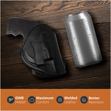 Leather OWB Paddle Holster For Revolvers 38 J Frame, Ruger LCR