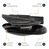 Leather OWB Paddle Holster For Revolvers 38 J Frame, Ruger LCR