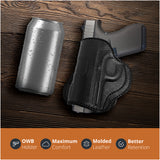 Leather OWB Paddle Holster For Ruger LC9, Khar 9 & 40's