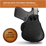 Leather OWB Paddle Holster For Ruger LC9, Khar 9 & 40's