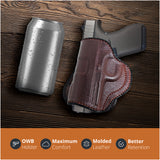 Leather OWB Paddle Holster For Ruger LC9, Khar 9 & 40's