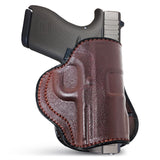 Leather OWB Paddle Holster For Ruger LC9, Khar 9 & 40's