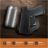 Leather OWB Paddle Holster For Glock 43