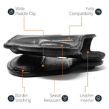 Leather OWB Paddle Holster For Glock 43