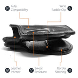 Leather OWB Paddle Holster For Glock 43