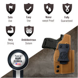 Ambidestroux IWB Kydex Sig Sauer P365 Holster