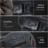 IWB / OWB 4 in 1 Leather Holster for S&W J Frame Ruger LCR