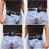 IWB / OWB 4 in 1 Leather Holster for S&W J Frame Ruger LCR