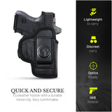 IWB Eco Leather Holster for Pistols fit for Glock 26/27/33