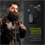 IWB Eco Leather Holster for Pistols fit for Glock 26/27/33