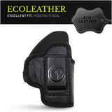 IWB Eco Leather Holster for Pistols fit for Glock 26/27/33