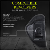 IWB Eco Leather Holster for Pistols fit for S&W Revolvers, Taurus