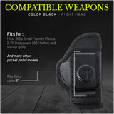 IWB Eco Leather Holster for Pistols fit for Bodyguard 380 / Keltec