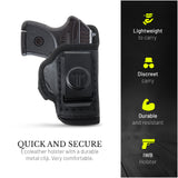 IWB Eco Leather Holster for Pistols fit for Bodyguard 380 / Keltec