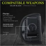 4 in 1 Multi Position IWB/OWB Eco Leather Holster for Bodyguard 380 / Keltec