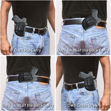 4 in 1 Multi Position IWB/OWB Eco Leather Holster for Bodyguard 380 / Keltec